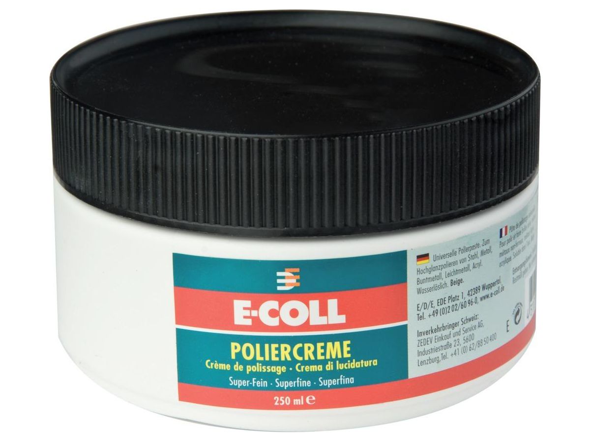 E-COLL Poliercreme wasserlöslich rot 250ml Dose