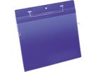DURABLE Kennzeichnungstasche 175407 Bügel A4 quer d.bl 50 St./Pack.