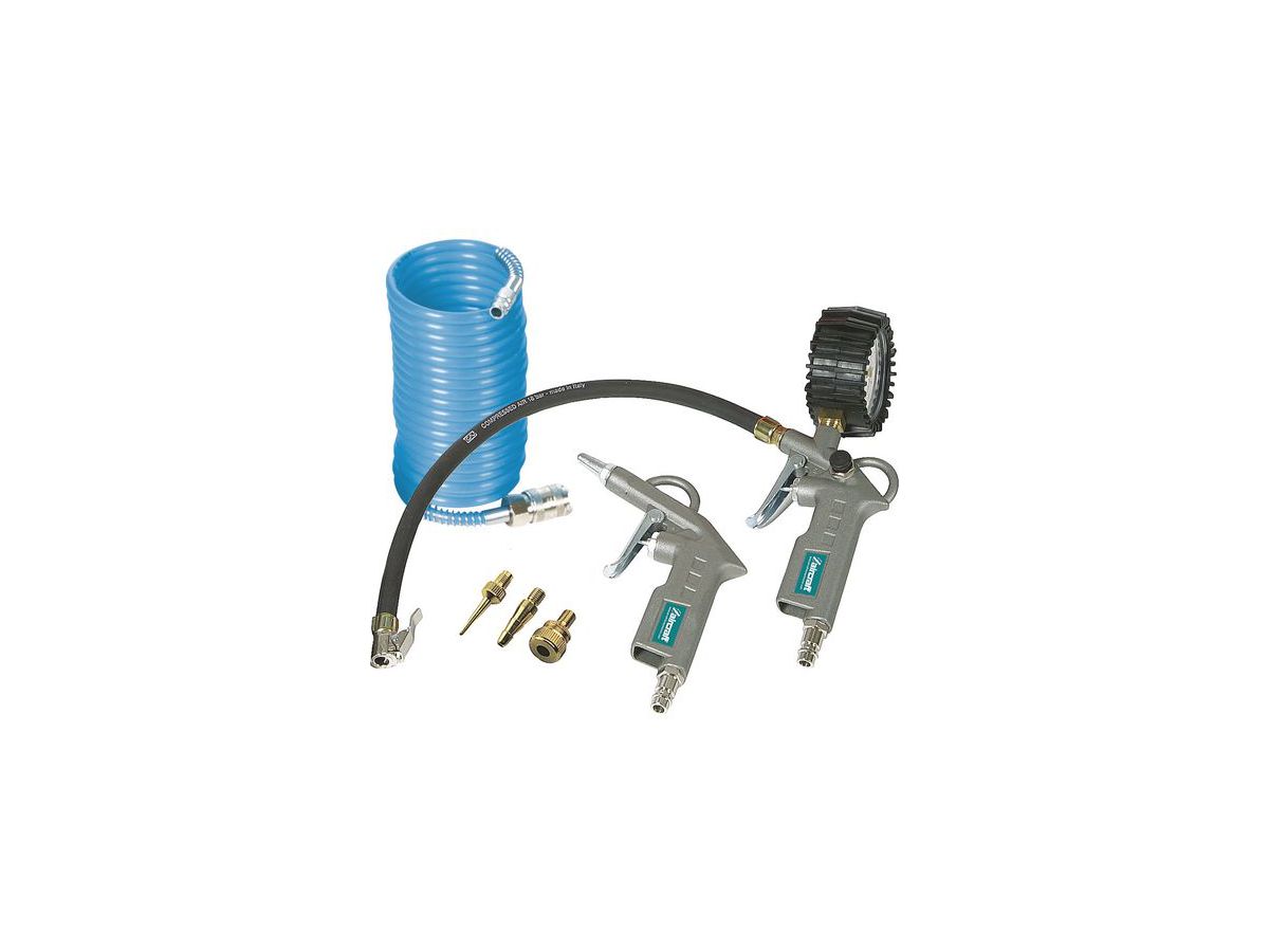 Druckluft Set 6-teilig, Adapterset, Reifenfüller SD,BP