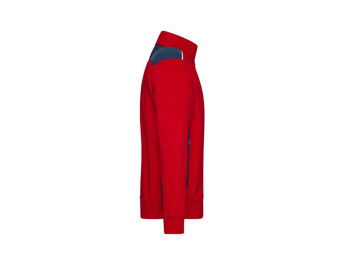 JN Herren Sweat-Jacke JN870 red/navy, Größe XXL