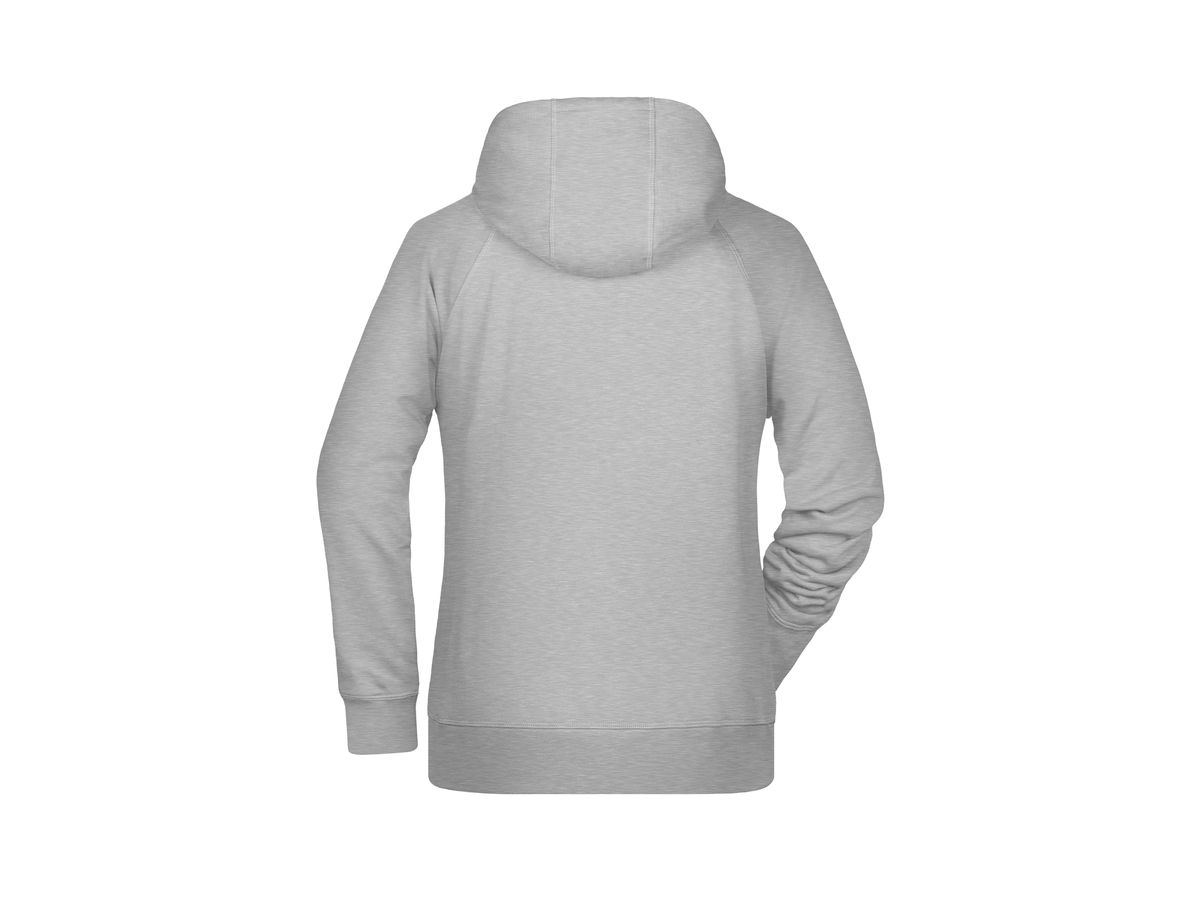 JN Ladies' Hoody 8023 grey-heather, Größe XS