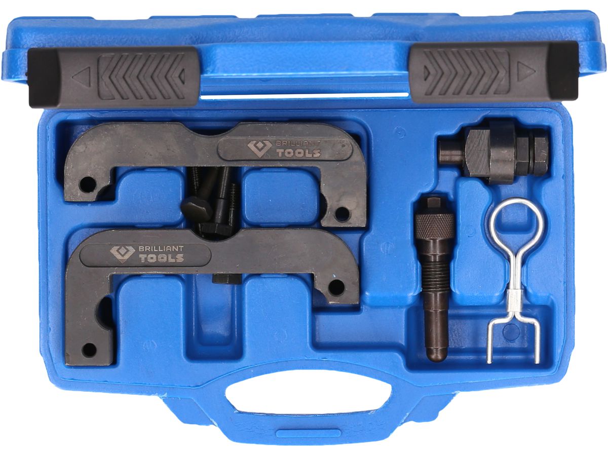 BRILLIANT TOOLS MotorEinstellwerkz.-Satz f.VAG Ben.Motoren,9tlg f.2.0,2.8,3.0TFSi
