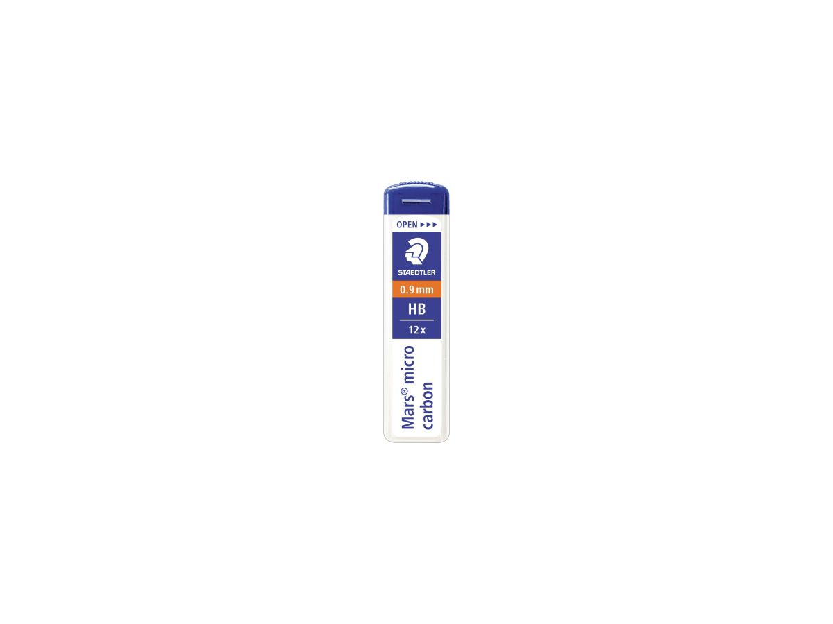 STAEDTLER Feinmine Mars micro carbon 250 09-HB 0,9mm 12 St./Pack.
