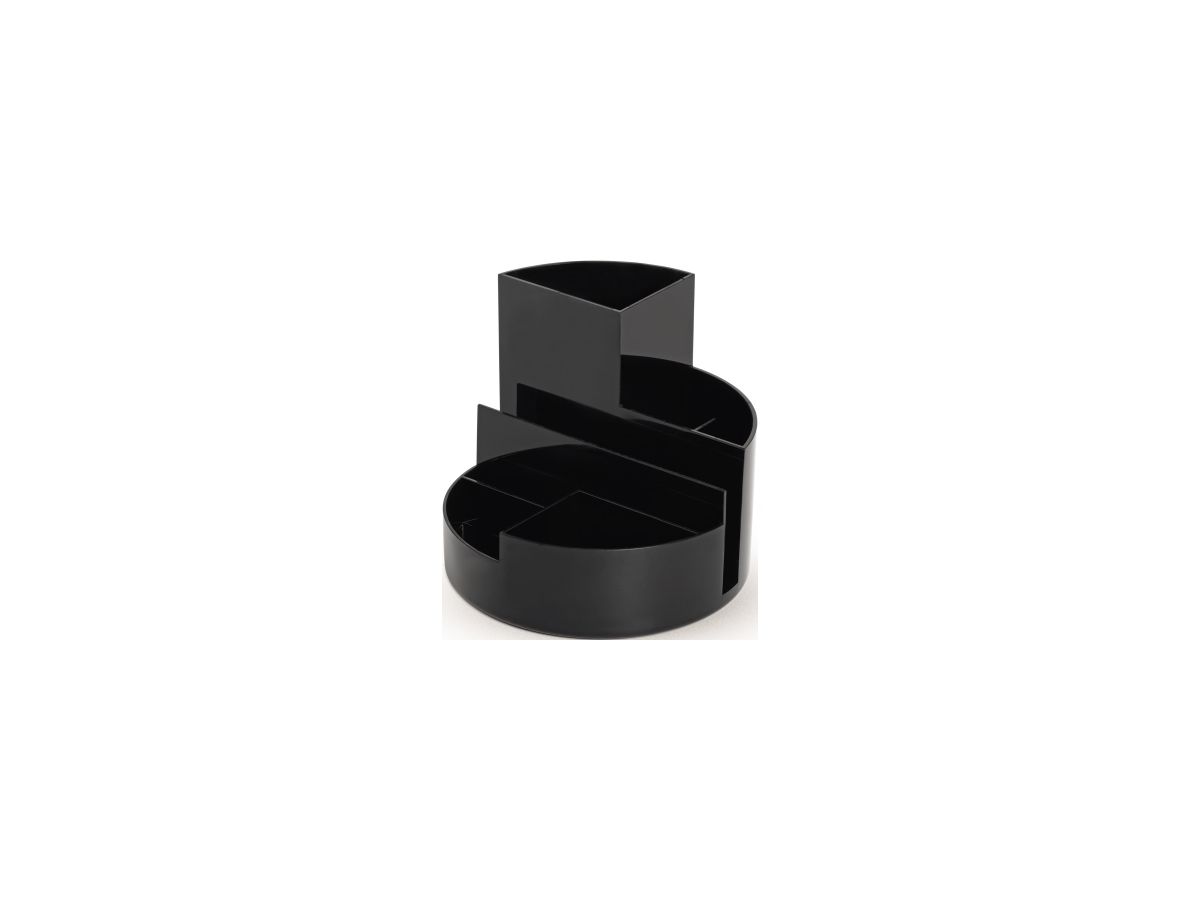 MAUL Stifteköcher 4117690 14x12,5cm rund 6Fächer Kunststoff schwarz