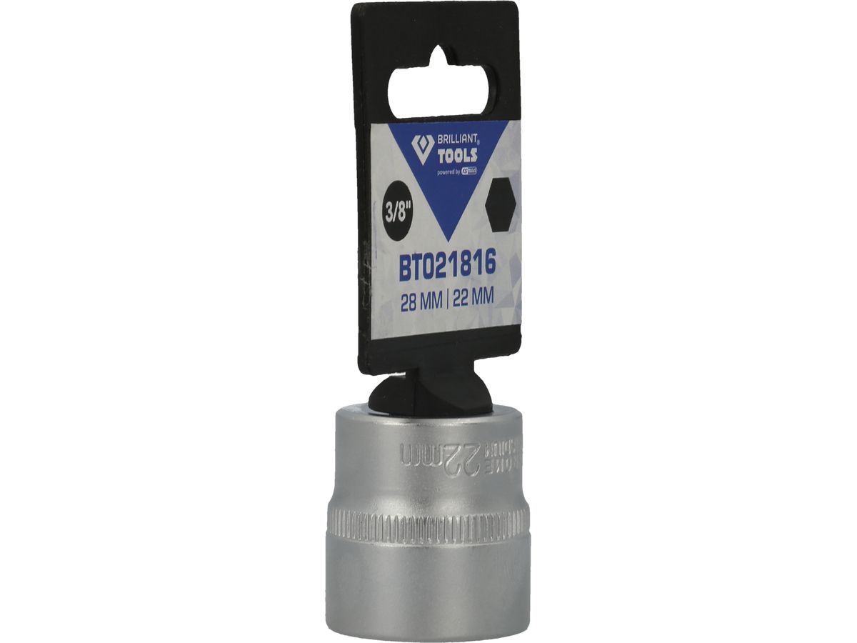 BRILLIANT TOOLS 3/8" Steckschlüssel- Einsatz,28mm, 22mm