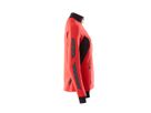 MASCOT Accel. Sweat-Shirt Damen mit RV Gr. 4XL verkehrsrot/schwarz 18494-962