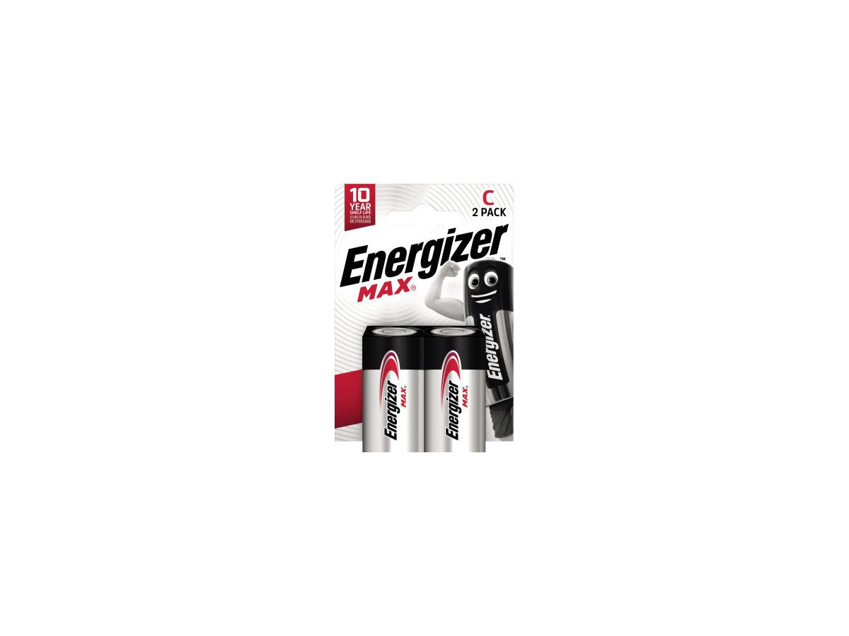 Energizer Batterie Max Alkaline C/Baby/LR14 2 St./Pack.