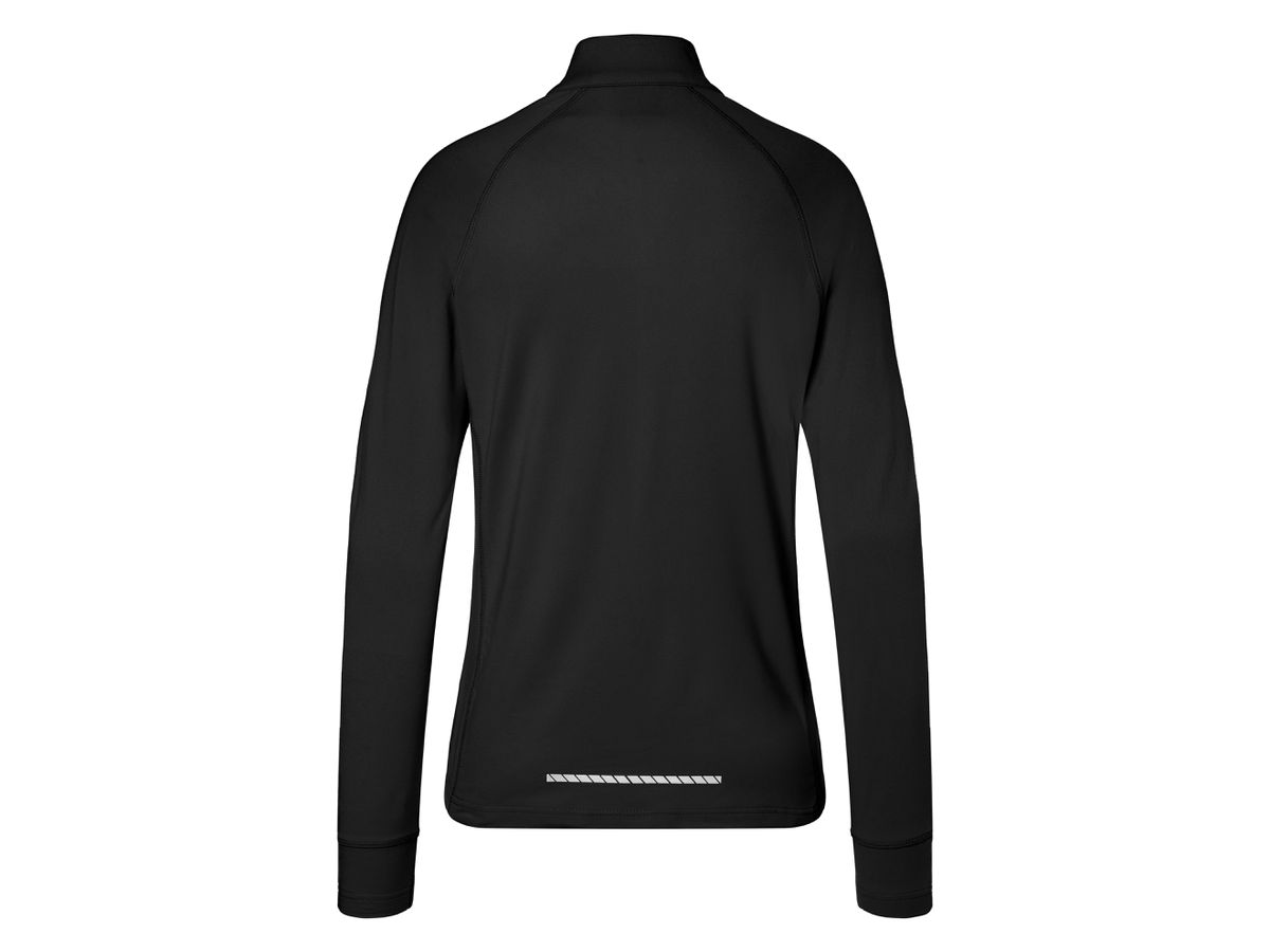 JN Ladies' Sports  Shirt Half-Zip JN787 black, Größe L