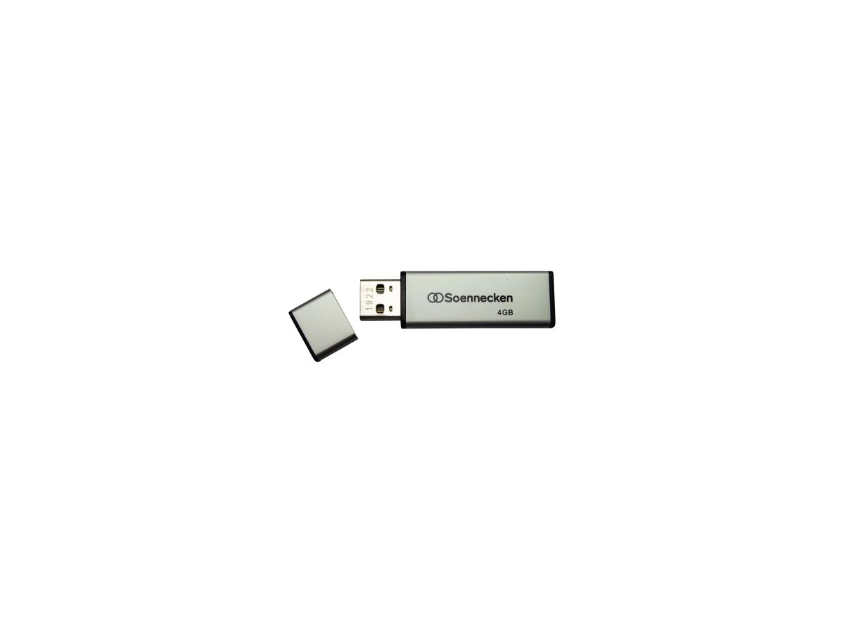 Soennecken USB-Stick 71616 2.0 4GB schwarz/silber