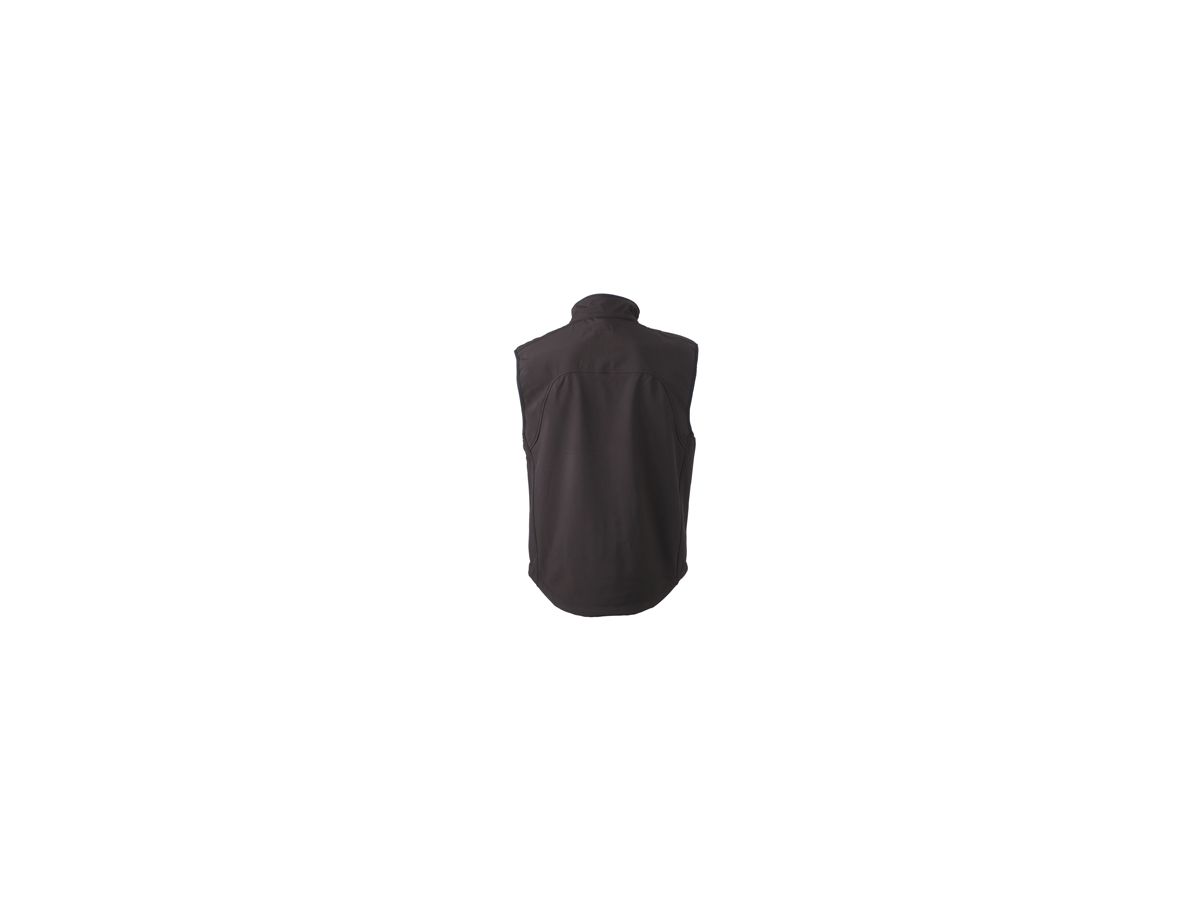 JN Mens Softshell Vest JN136 95%PES/5%EL, black, Größe 2XL