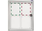 magnetoplan Schaukasten CC 1214100 90x79cm 6xDIN A4 Aluminium ws