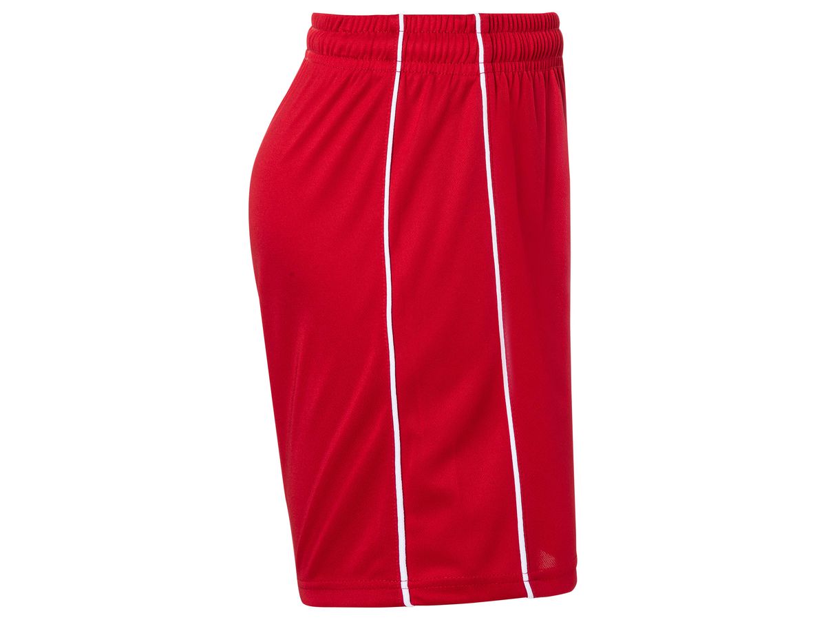 JN Basic Team Shorts Junior JN387K 100%PES, red/white, Größe L
