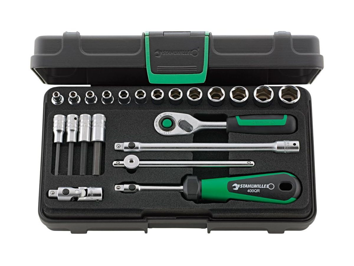 STAHLWILLE Steckschl.-Grt. 1/4" 22tlg. 40/44/17/5QR
