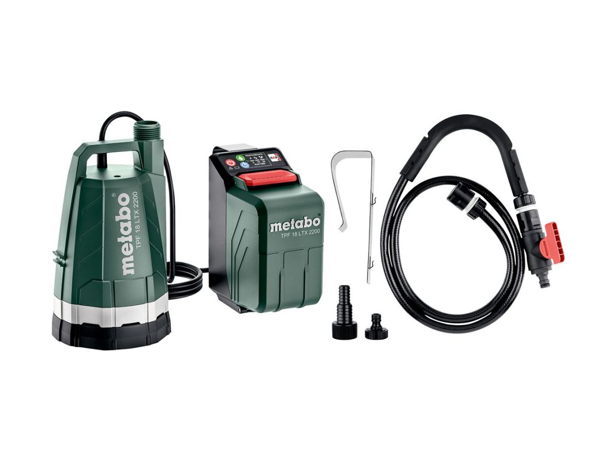 METABO Akku-Tauchpumpe TPF 18 LTX 2200 solo, im Karton
