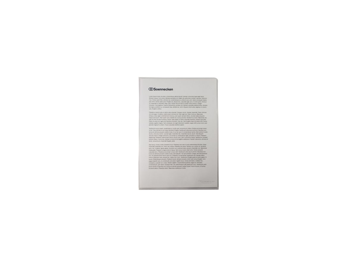 Soennecken Sichthülle 1510 DIN A4 PP transparent 10 St./Pack.