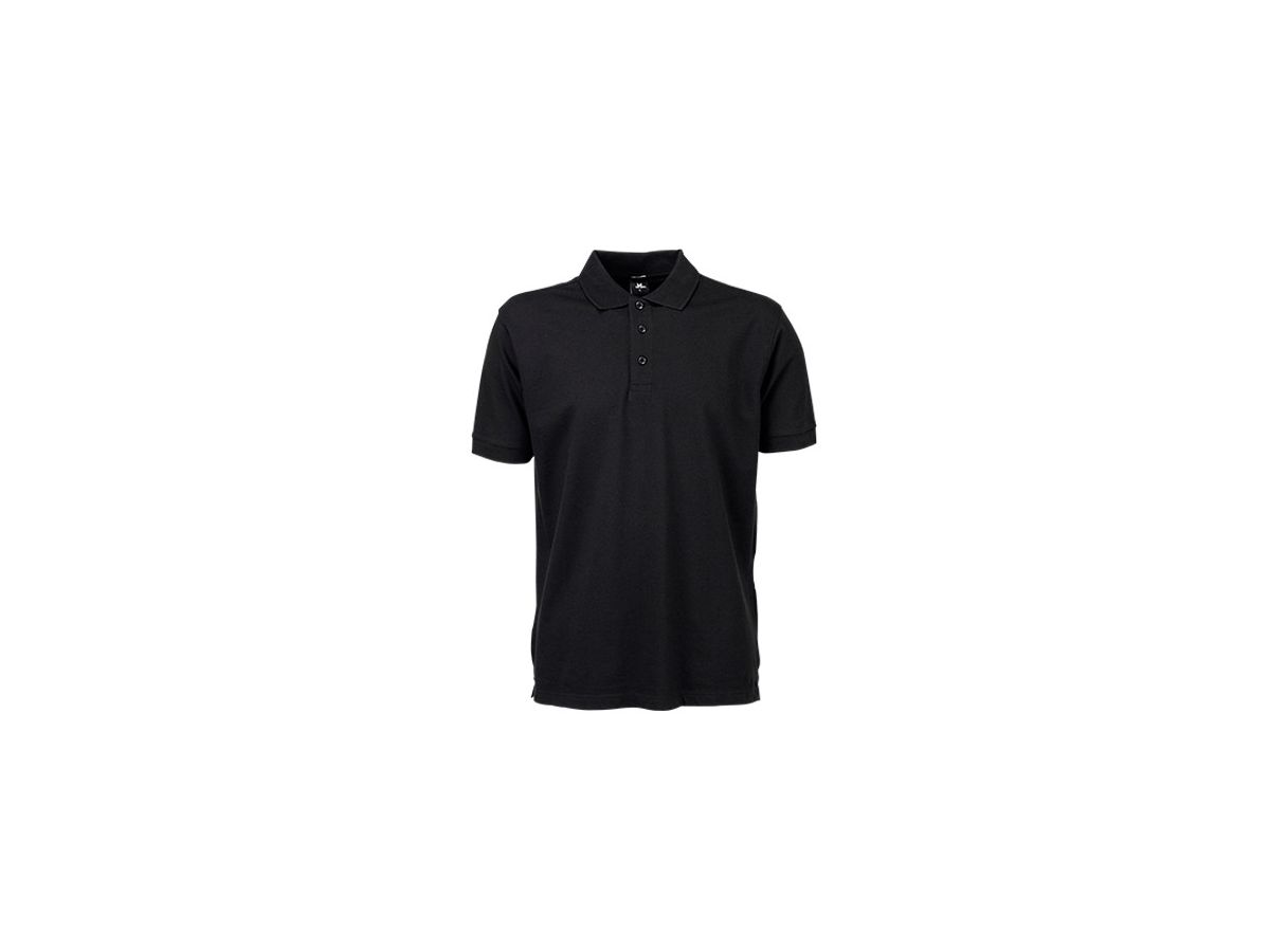 TEE JAYS Mens Stretch Deluxe Polo-Shirt 95%BW/5%Elastan TJ1405 fb. black