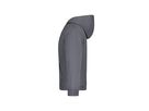 JN Hooded Sweat Junior JN047K 80%BW/20%PES, graphite, Größe 2XL