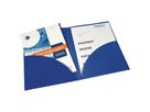 FolderSys Broschürenmappe 10008-40 DIN A4 PP Klarsichttasche blau
