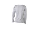 JN Ladies Shirt lang Medium JN903 100%BW, grey-heather, Größe XL