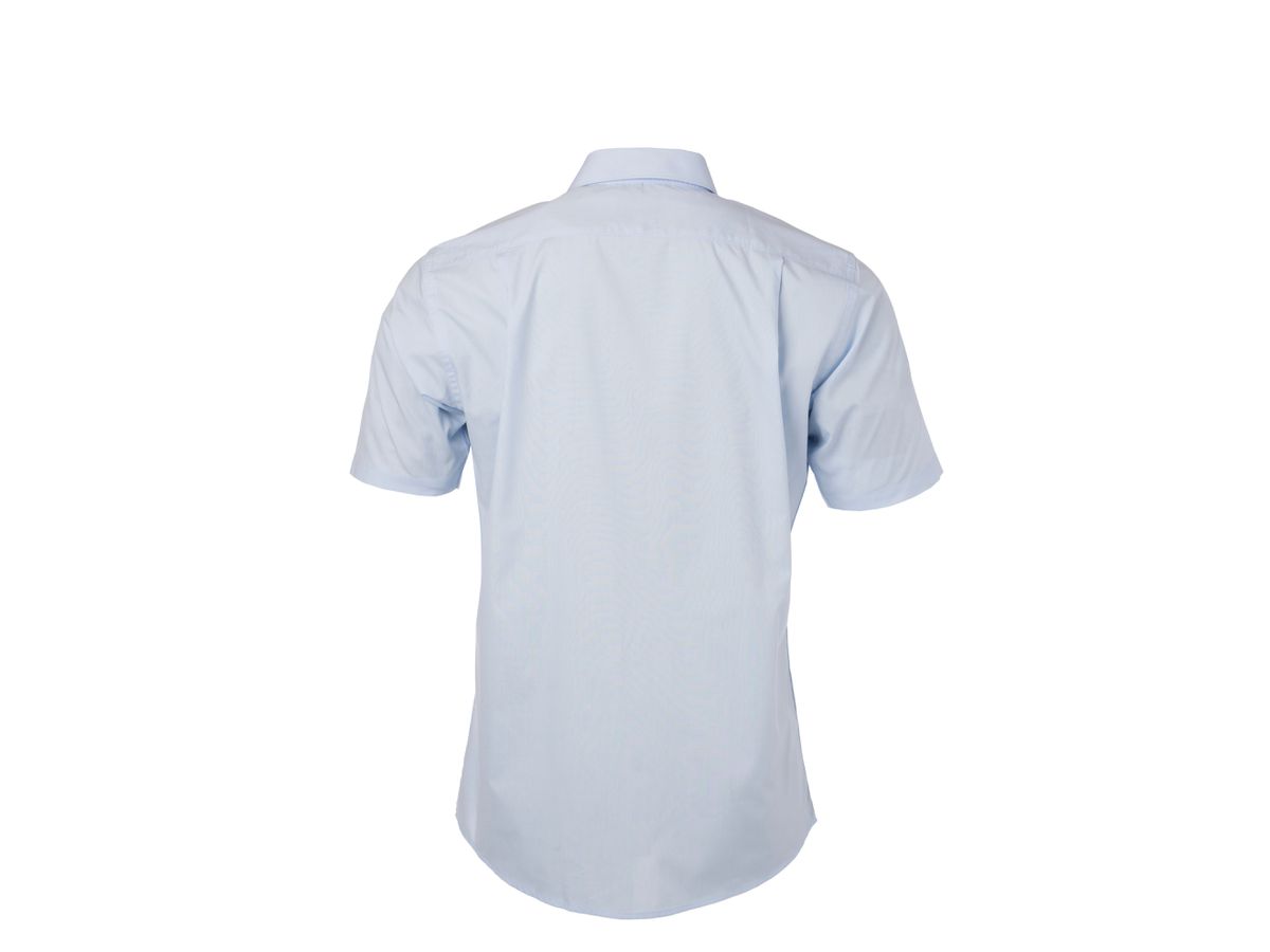 JN Men's Shirt Shortsleeve Poplin JN680 light-blue, Größe XXL