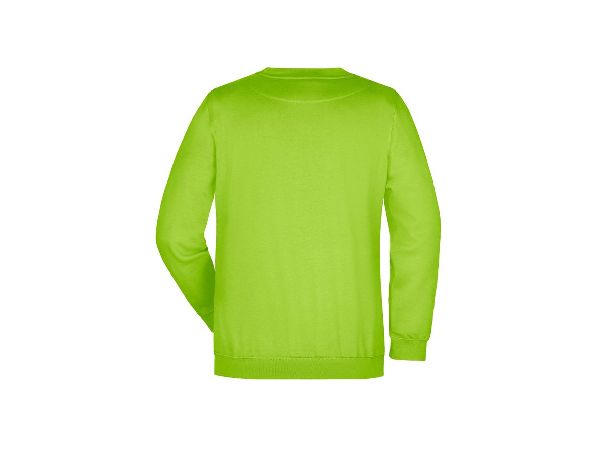 JN Round-Sweat Heavy JN040 80%BW/20%PES, lime-green, Größe 3XL