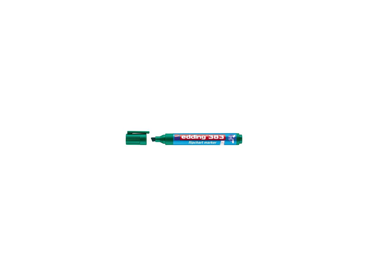 edding Flipchartmarker 383 4-383004 1-5mm Keilspitze grün