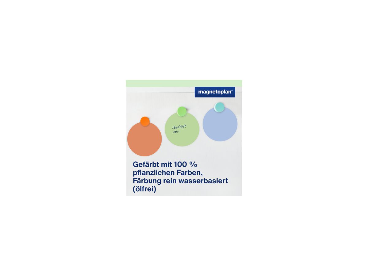 magnetoplan Moderationskarte 112501710 rund 140mm sort. 250St.