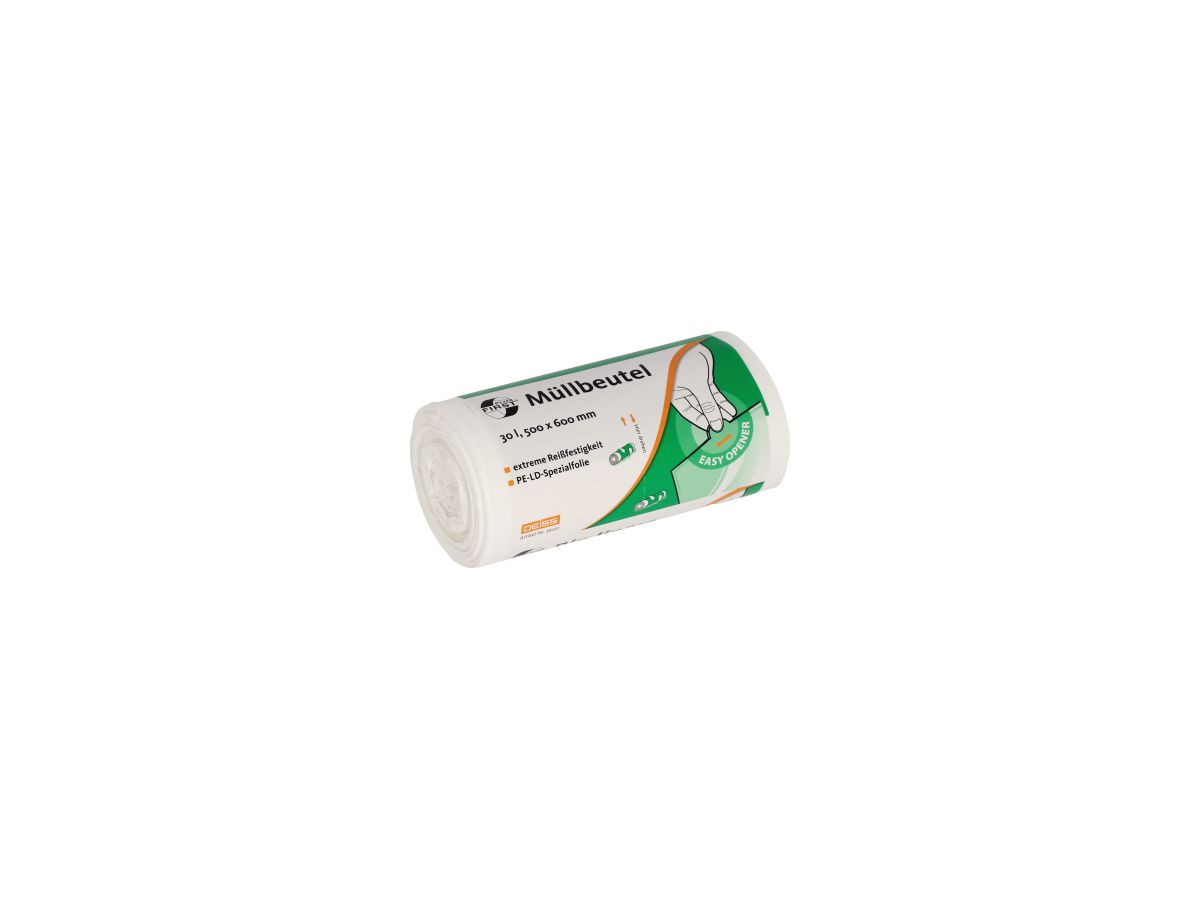 Müllbeutel 36021 30l weiß 50St.