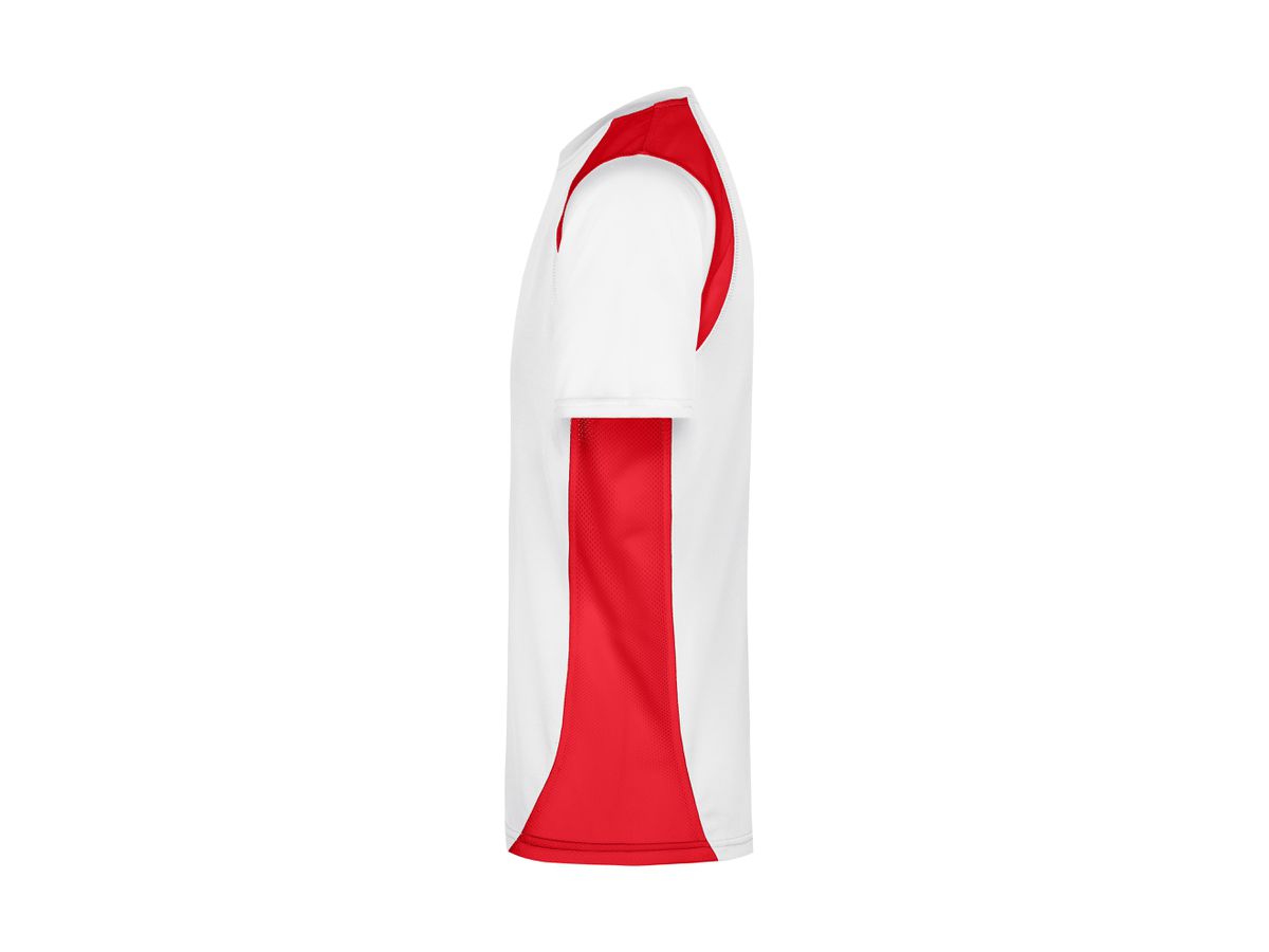 JN Mens Running-T JN306 100%PES, white/red, Größe XL