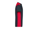 JN Herren Workwear  T-Shirt JN860 carbon/red, Größe XS