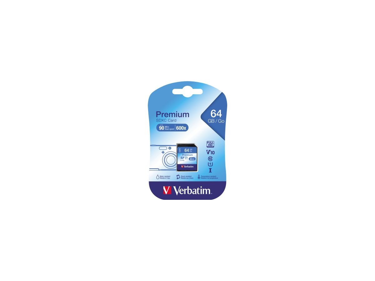 Verbatim Speicherkarte SDXC Card 44024 64GB Class10