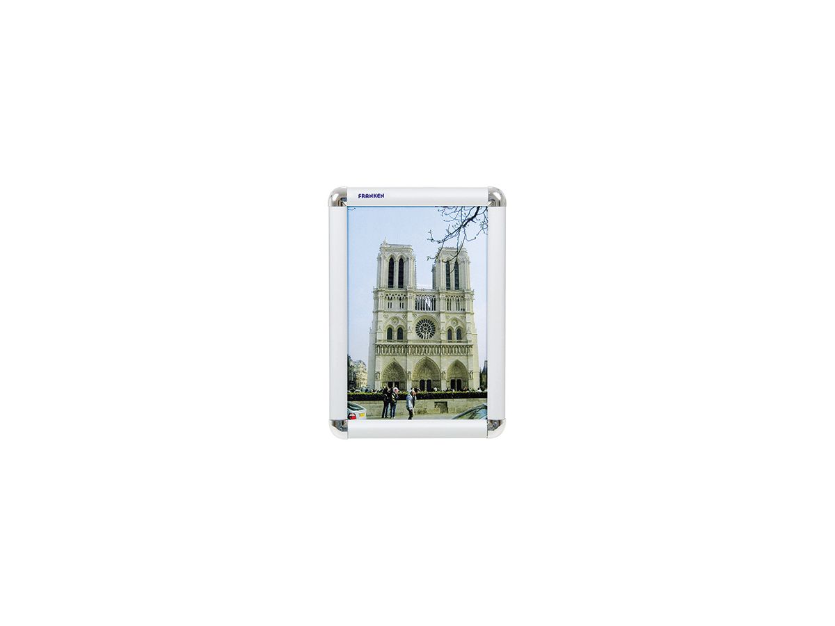 Franken Bilderwechselrahmen BS0701 24x32,7x1,2cm DIN A4 Aluminium si