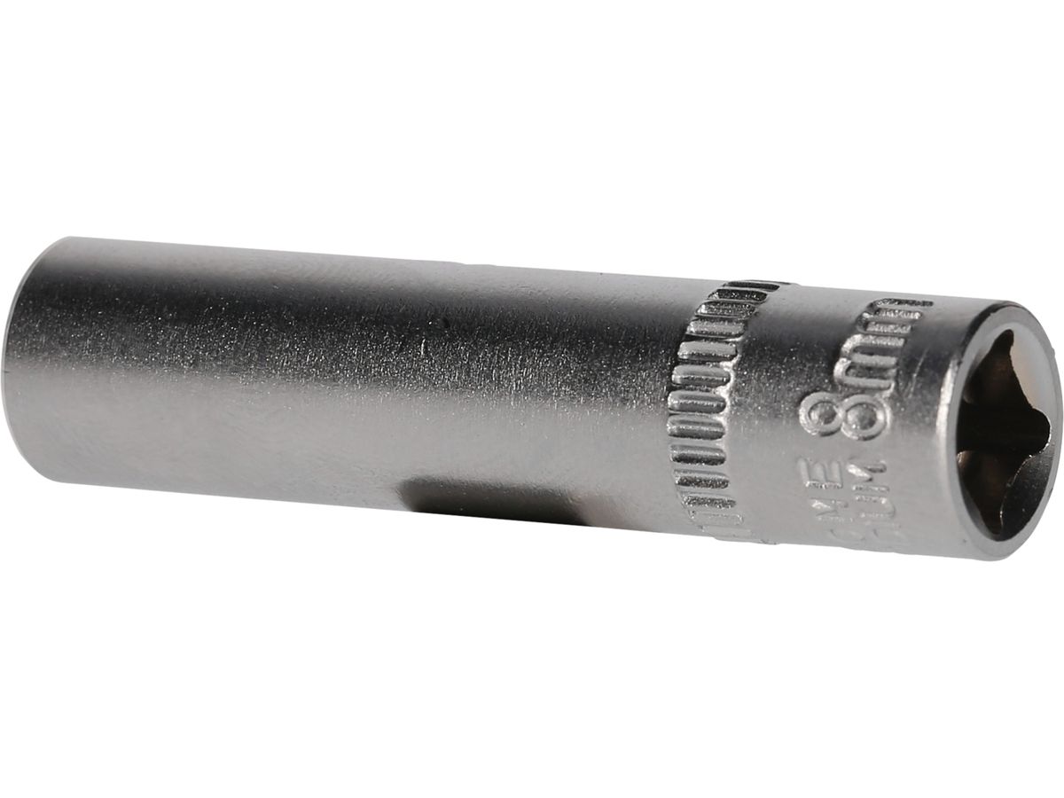 BRILLIANT TOOLS 1/4" Steckschlüssel-Einsatz,lang, 50mm, 8mm