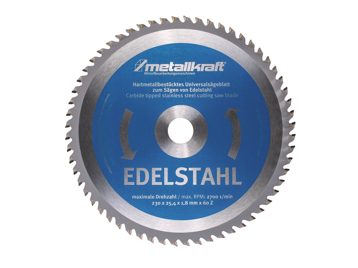 Sägeblatt E-Stahl Ø230 x 1,8 x 25,4mm für HKS 230