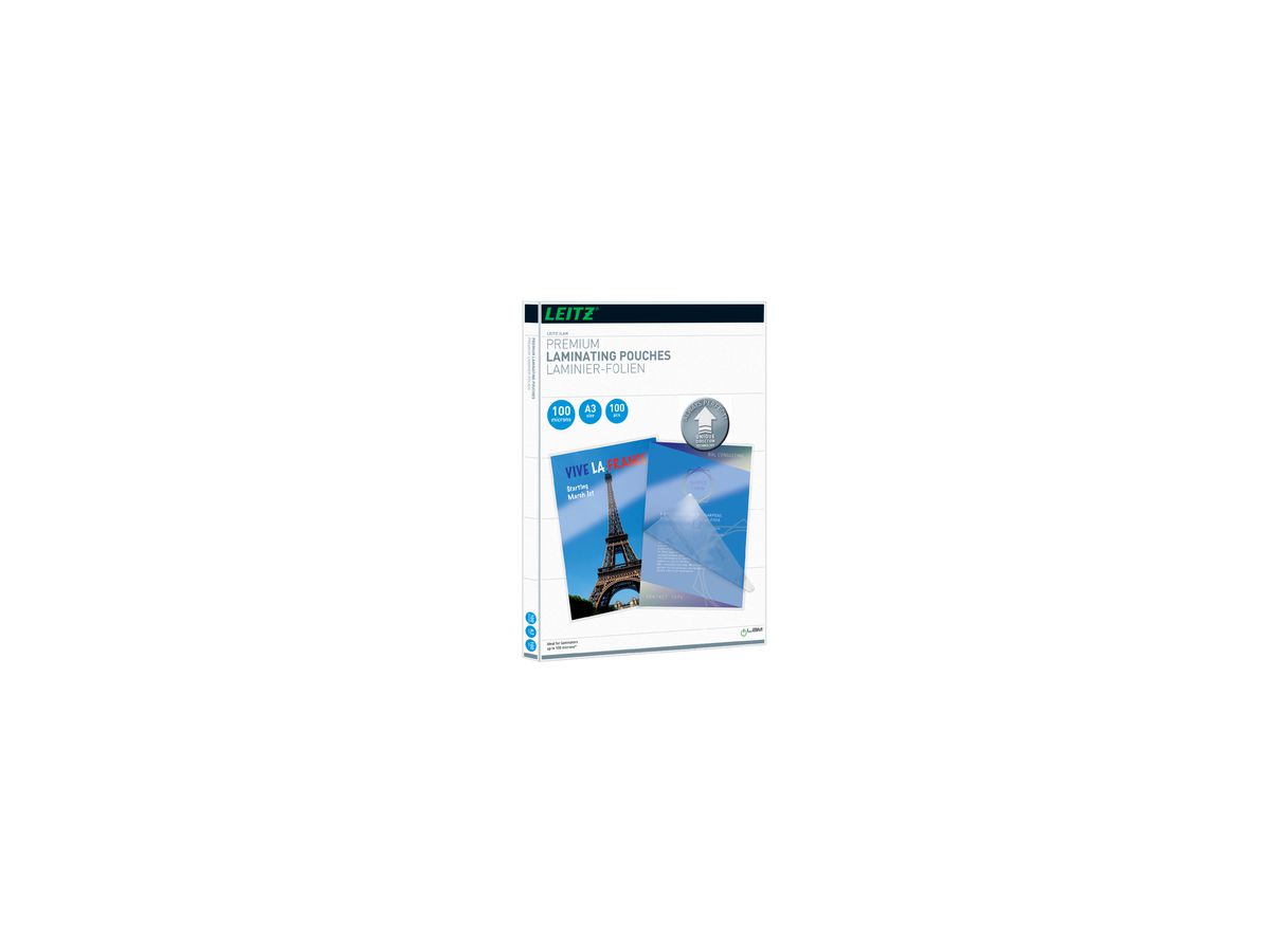 Leitz Laminierfolie A3 UDT 74870000 100mic glasklar 100 St./Pack.