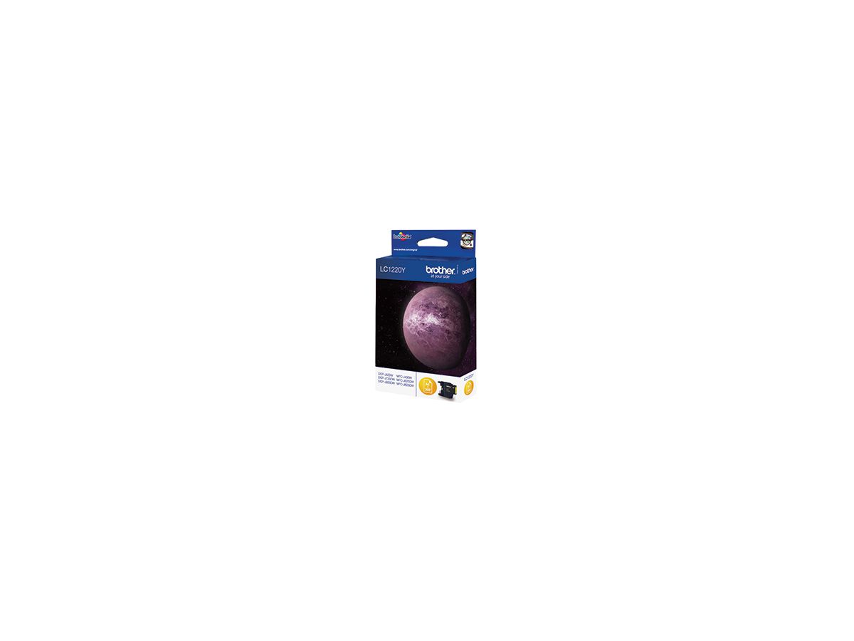 Brother Tintenpatrone LC1220Y 300Seiten gelb