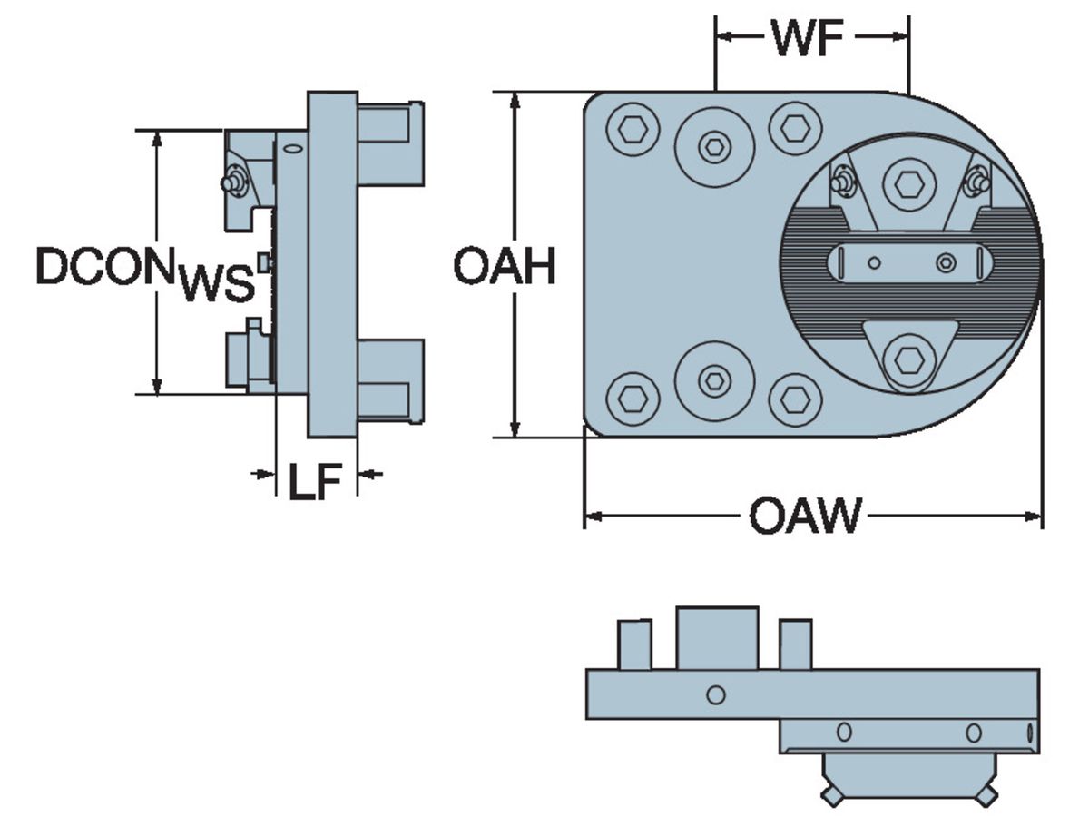 COROMANT "Bolt-on"-Schnittstelle für CoroTurn SL-Adapter 570-80200R