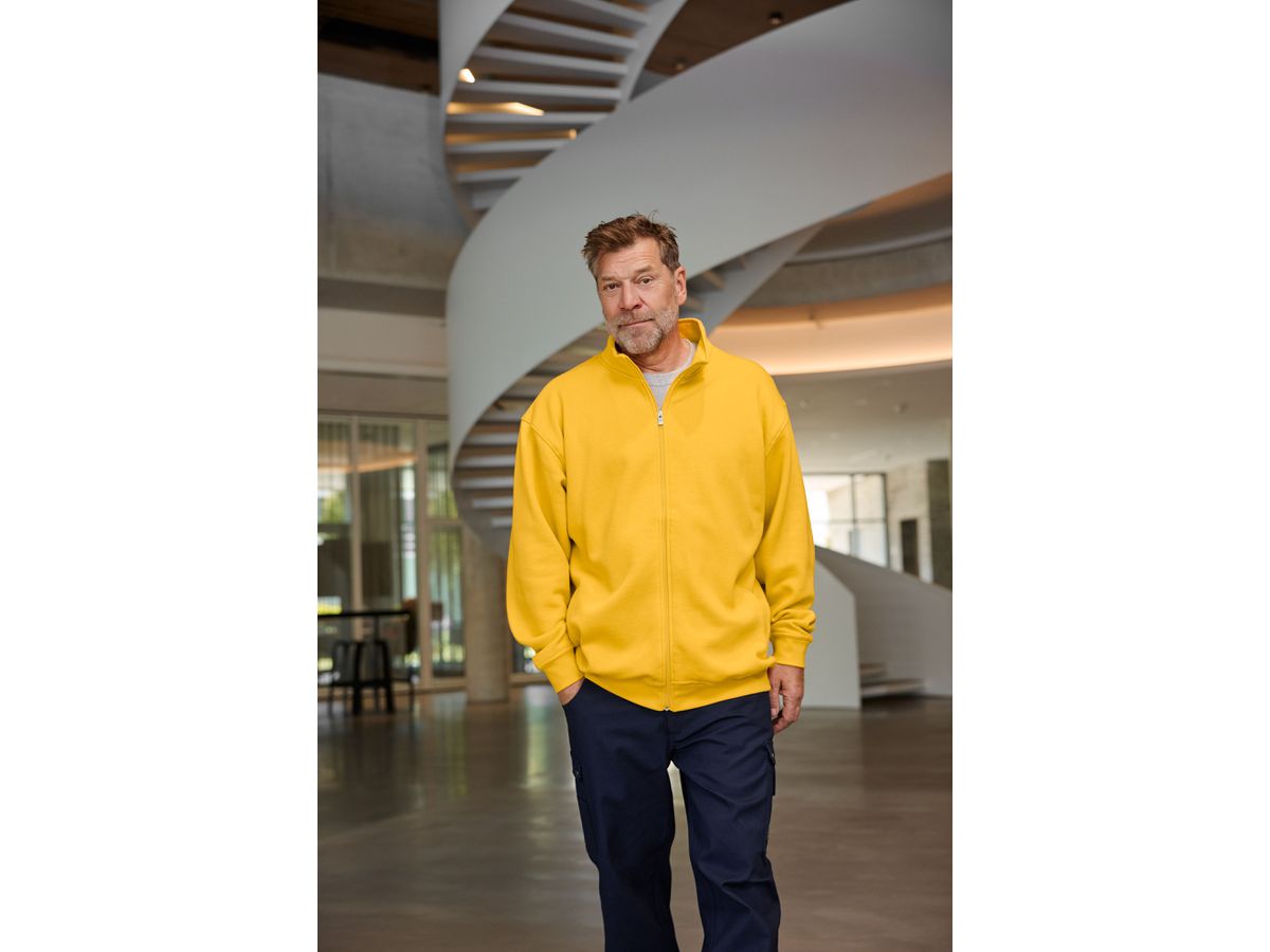 JN Workwear Sweat Jacket JN836 70%BW/30%PES, orange, Größe 3XL