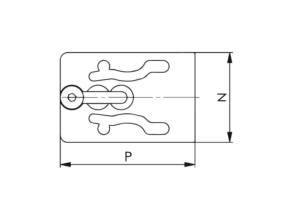 AMF Adapterplatte 6878AE eckig