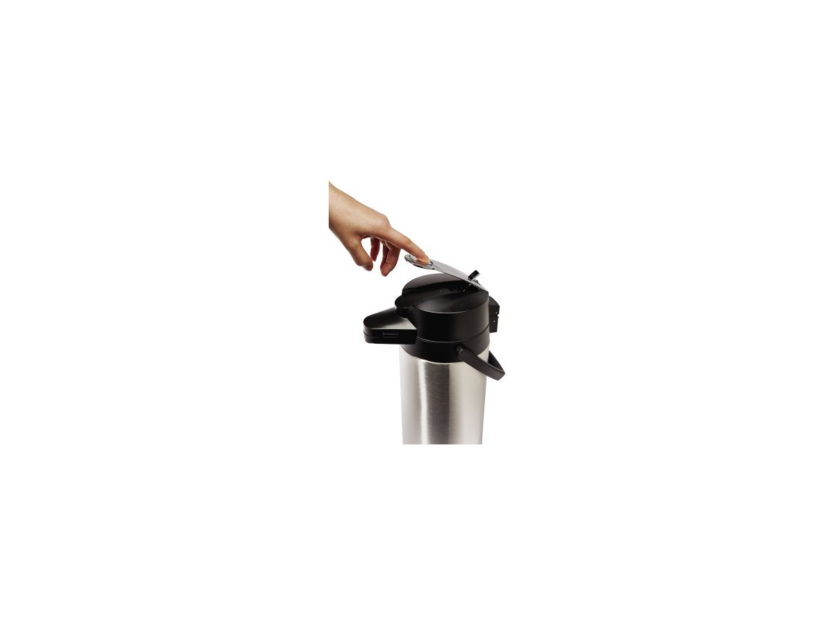 Helios Pumpkanne Coffeestation 8257 2,5l edelstahl/schwarz