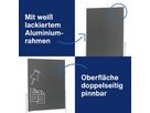 Magnetoplan Moderationstafel 2111101 120x150cm Filz grau