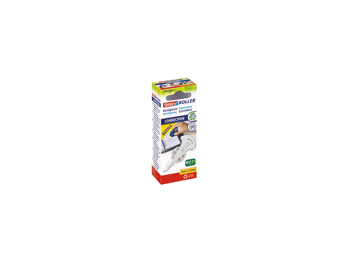 tesa Nachfüllkassette ecoLogo 59841-00005 4,2mmx14m weiß
