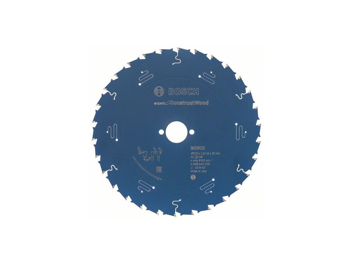 BOSCH Kreissägeblatt Expert for Construct Wood, 235x30x2,2 mm, 30 Z