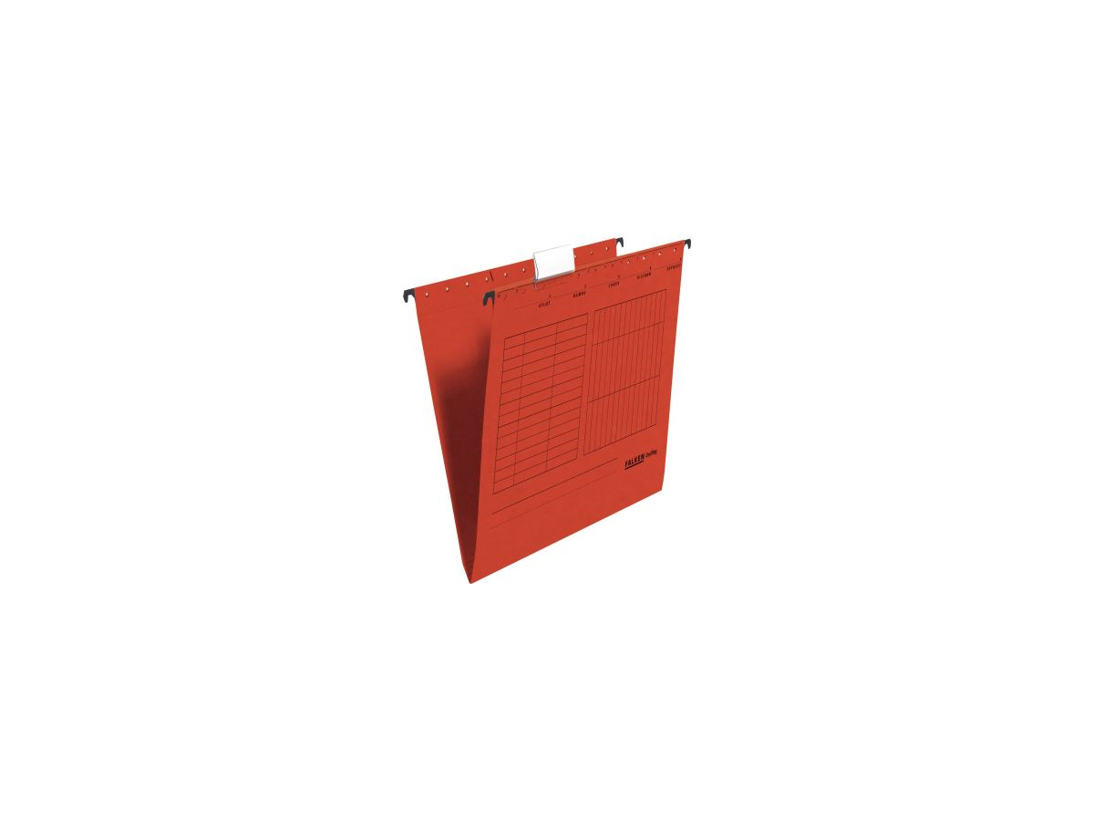 Falken Hängemappe  80002496 A4 seitlich offen Kraftkarton rot