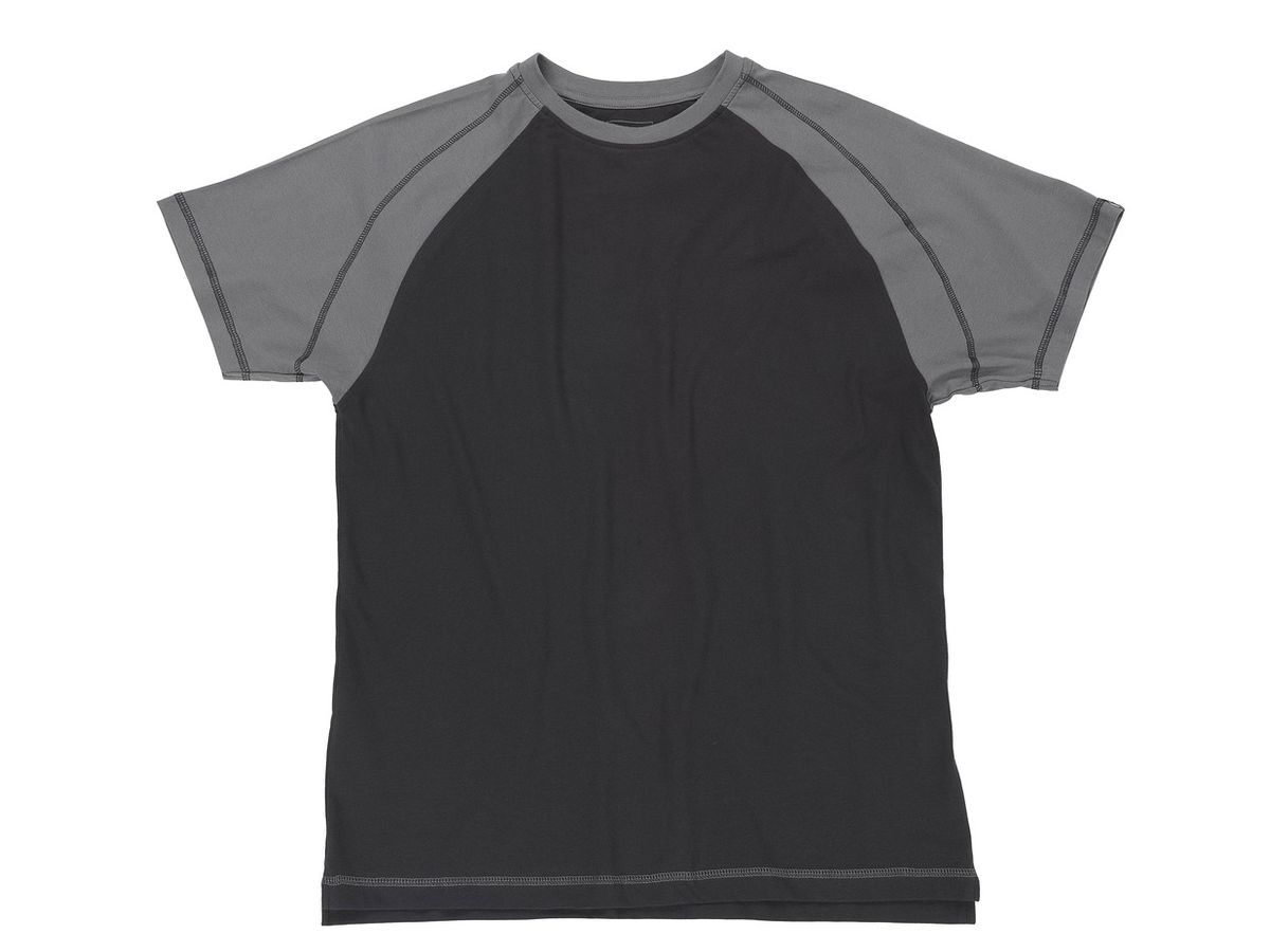 MASCOT T-Shirt ALBANO Image,schwarz/anthrazit,Gr. L