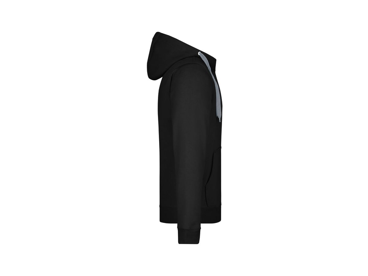 JN Mens Doubleface Jacket JN355 55%PES/45%BW, black/carbon, Größe S