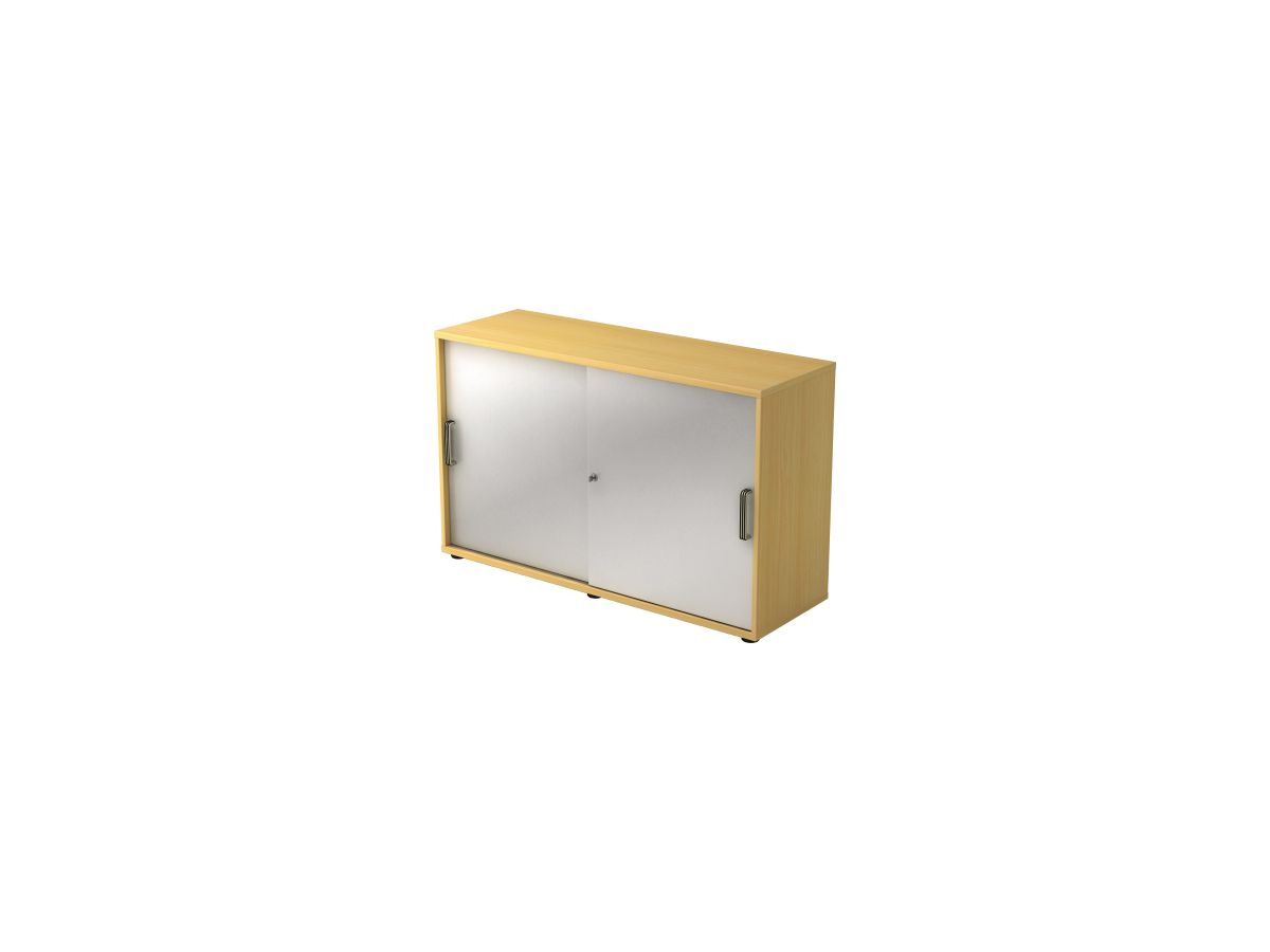 Schiebetürenschrank 120x40x74,8cm BucheSilber