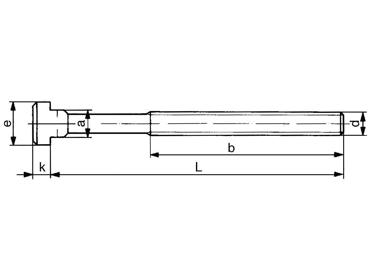 FORMAT Schraube für T-Nuten DIN787 M 8 x 8 x 50 mm komplett