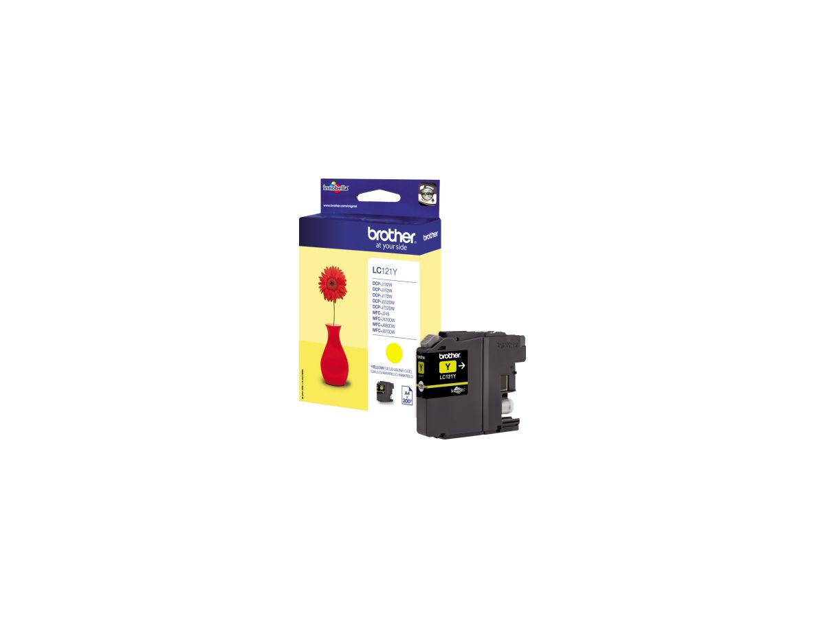 Brother Tintenpatrone LC121Y 300Seiten gelb