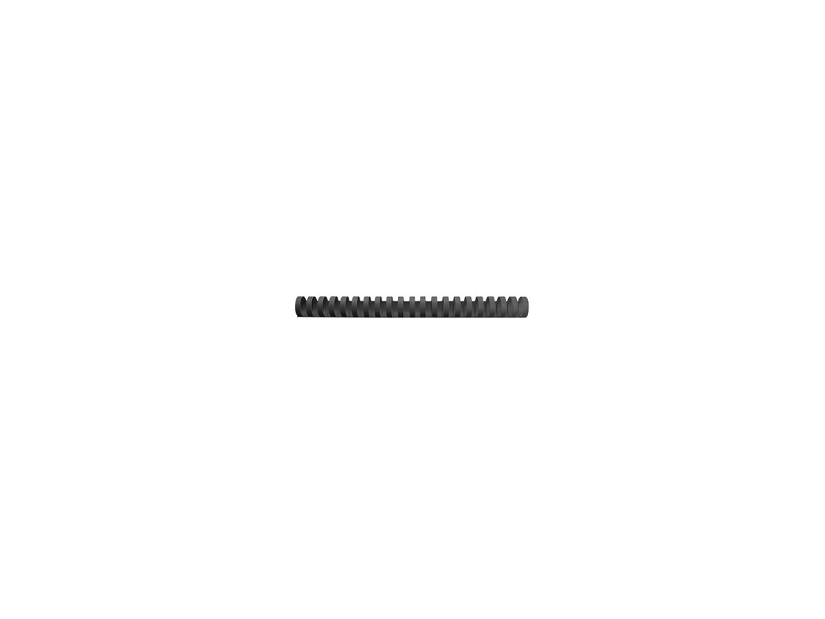 GBC Plastikbinderücken 4028601 DIN A4 19mm schwarz 100 St./Pack.